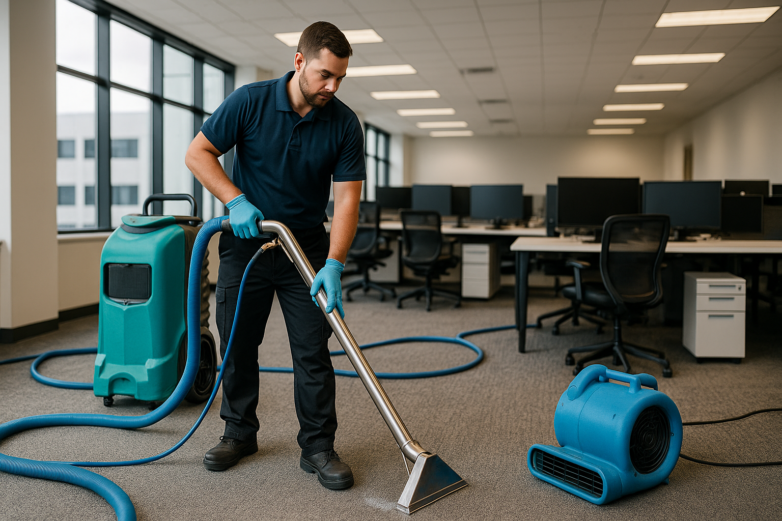 Commercial Carpet Drying