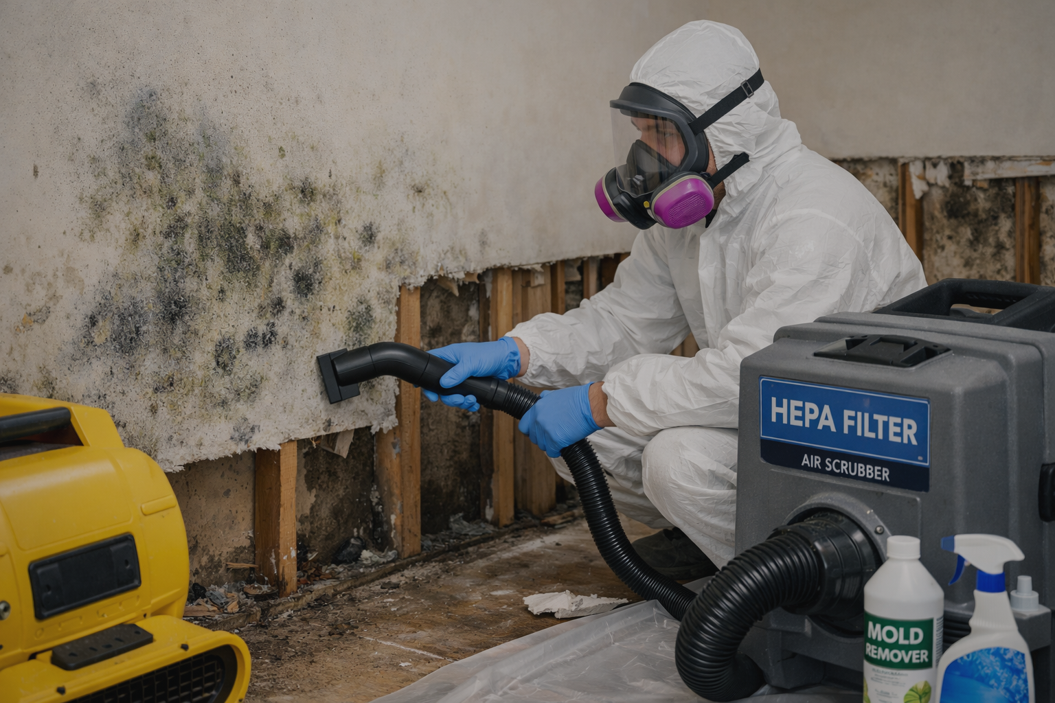 Mould Remediation Flood Assist Darkened